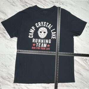 Camp Crystal Lake Running Team Jason Horror T-Shirt Black 2XL #9